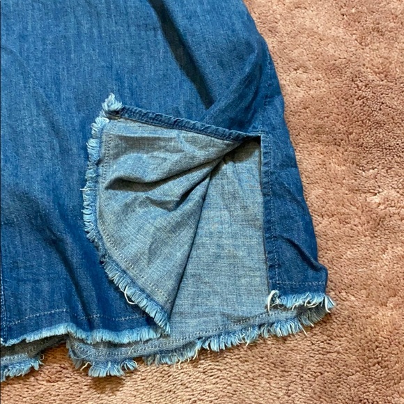 Zara Basic Denim Halter BacklessDress (S) - Picture 5 of 8